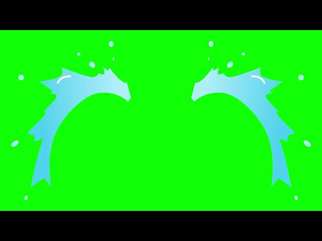 TEARS CRY GREEN SCREEN  (CARTOON GREEN SCREEN)