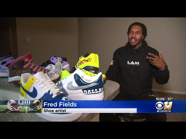 CBS Dallas Interview with Fred Fields (@iMakeCustomCleats)