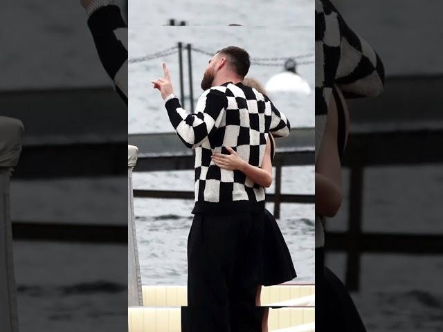 Taylor Swift enjoying  Lake Como boat ride with Travis Kelce