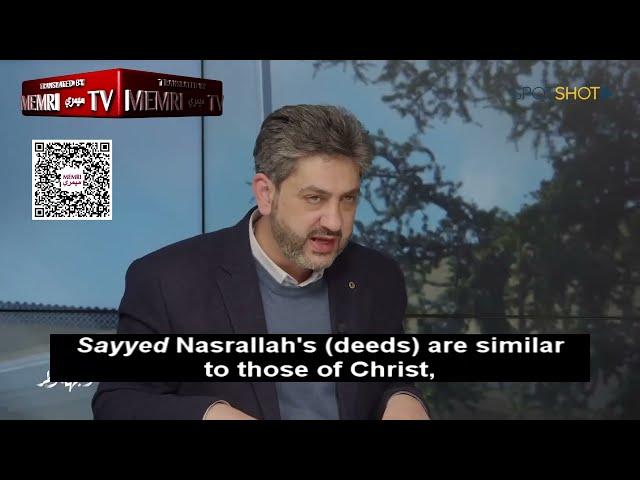 Hizbullah-Affiliated Lebanese Journalist Fadi Boudaya: Nasrallah Was a Savior Like Christ