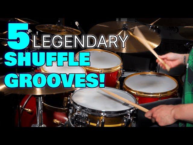 5 LEGENDARY Shuffle Grooves EVERY Drummer Should Know! | DRUM LESSON - That Swedish Drummer