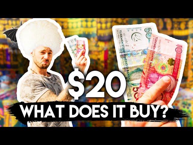 Spending $20 at a Turkmenistan Market