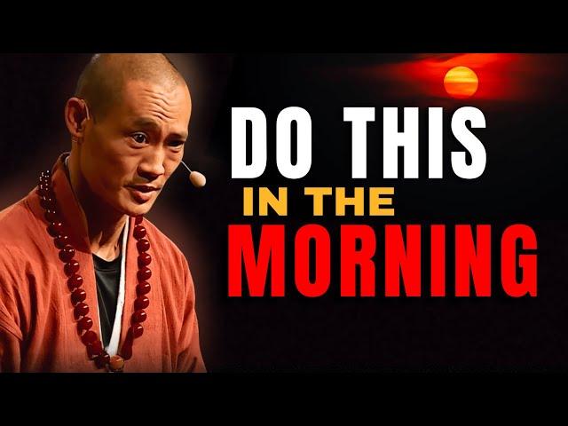 Start The Day Right And  Life Starts Working - Master Shi Heng Yi
