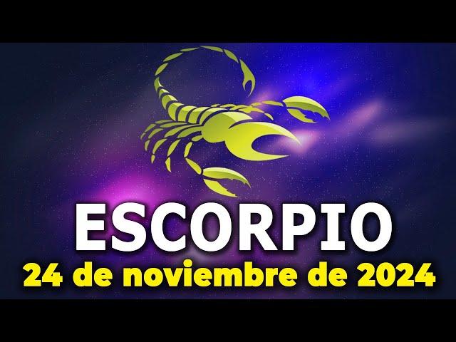 𝐋𝐋𝐄𝐆𝐀 𝐔𝐍𝐀 𝐁𝐔𝐄𝐍𝐀 𝐍𝐎𝐓𝐈𝐂𝐈𝐀 EscorpioHoroscopo de hoy  24 de noviembre de 2024 |Tarot