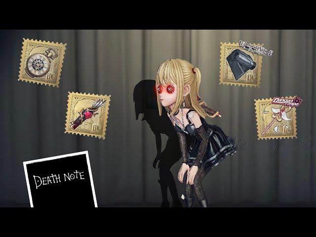 Identity V | Mechanic “Misa Amane” & All Golden Accessories! | Death Note Crossover Gameplay