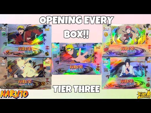 OPENING EVERY NARUTO KAYOU TIER 3 BOOSTER BOX EVER MADE!! (100 Packs!)