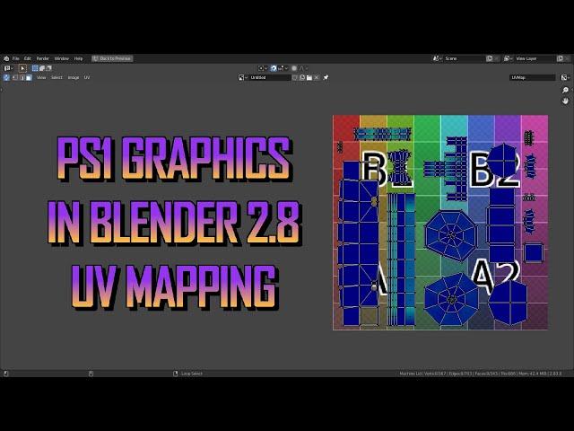 How to make PS1-Esque graphics with Blender 2.8 (UV mapping)