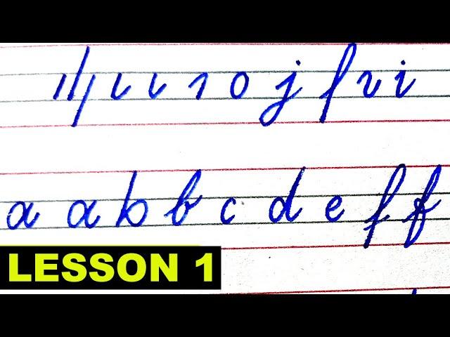 Cursive Handwriting for Beginners | Improve Joining writing Step by Step | English Calligraphy