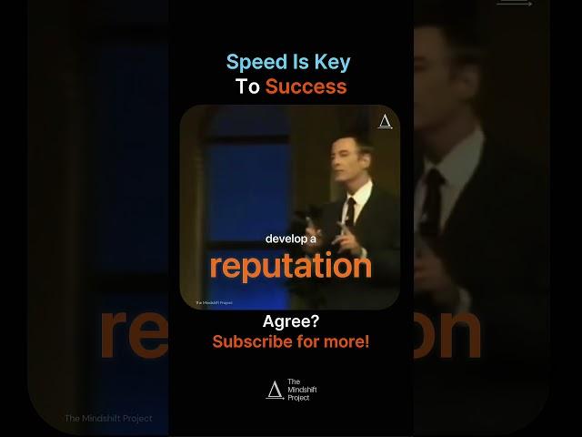 Brian Tracy: Secret to success is speed