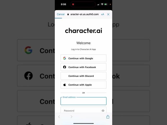 Character.ai app - LOGIN NOT WORKING - what you can do?