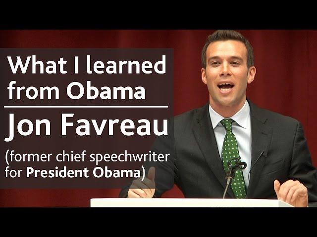 What I learned from President Obama | Jon Favreau (speechwriter) | UCD Literary & Historical Society