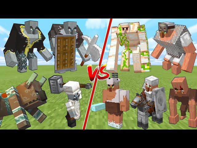 MINECRAFT RAID vs VILLAGER in Minecraft Mob Battle