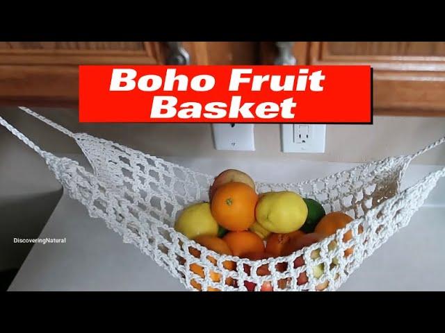 Boho Macrame Fruit Hanging Basket