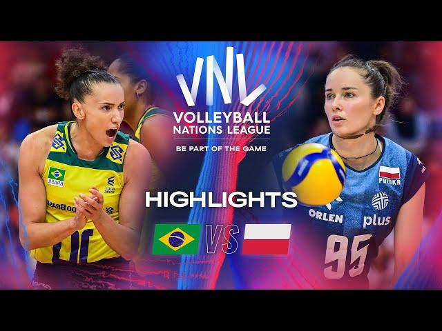  BRA vs.  POL - Bronze Match | Highlights | Women's VNL 2024