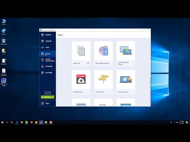 Acronis True Image 2019 (Backup Your Computer Easy) and How to Create a Recovery USB Disk Tutorial