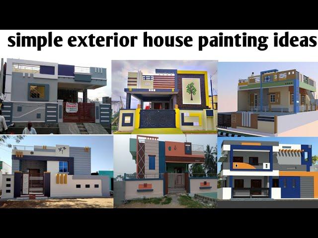 simple house outside wall colour combination  | house colour design