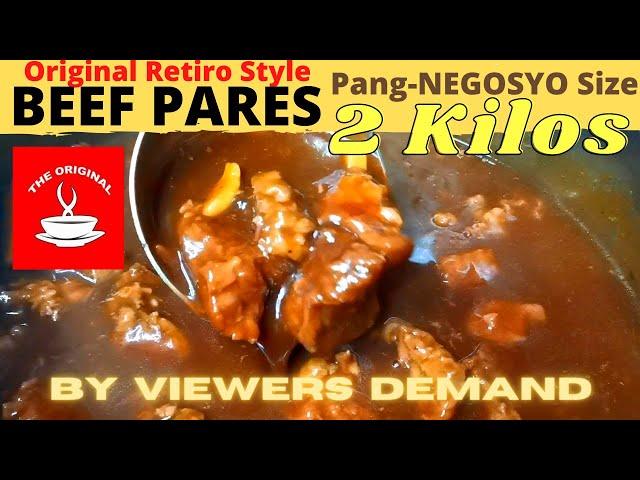 BEEF PARES | The Original Retiro Style | Pang NEGOSYO Portioning |  Sagot sa Lahat ng Tanong