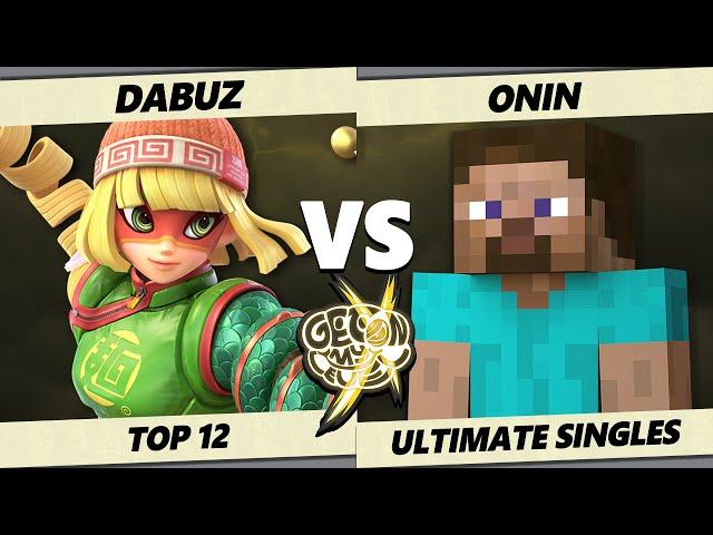 GOML X - Dabuz (Min Min) Vs. Onin (Steve) Smash Ultimate - SSBU