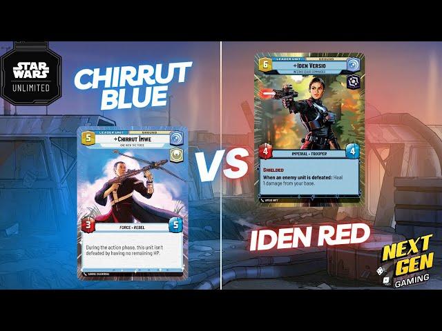 Star Wars: Unlimited Premier Tournament Gameplay | Chirrut Vigilance vs Iden Aggression