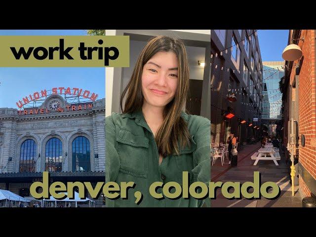 WORK TRIP TO DENVER, COLORADO! travel day, exploring CO before work begins!