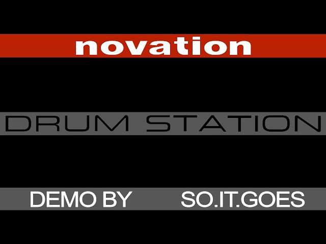 Novation Drumstation - Custom Kits Demo (No Talking)