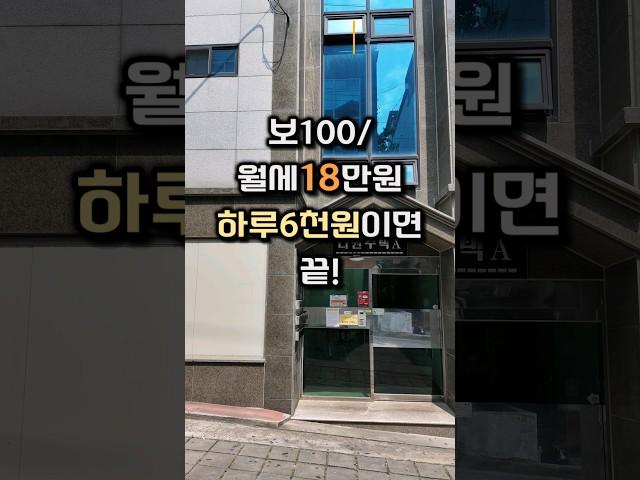 하루6천원이면 끝!｜보100/월세18만원(관포) #원룸 #룸투어