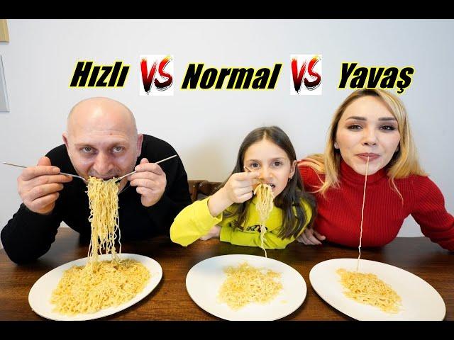 HIZLI NORMAL YAVAŞ YEME KAPIŞMASI !!