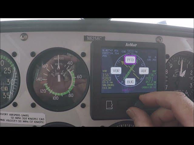 av map Ultra EFIS in der N6258C vom Flugring Salzburg