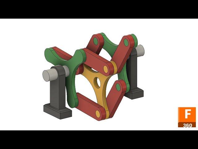 Model, assemble and animate a Schmidt Coupling in Fusion 360