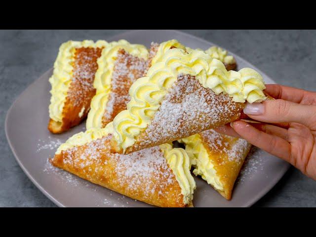 The family's favorite recipe! Puff pastry dessert, in just 10 minutes