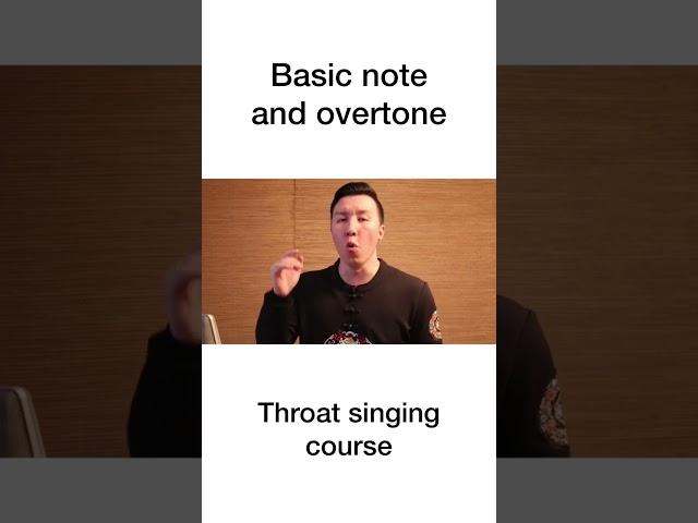 Basic note and overtone. Throat singing.