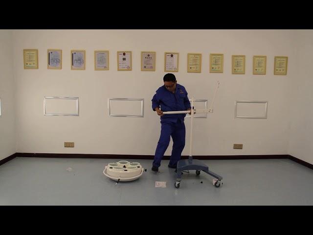 led examination light installation video