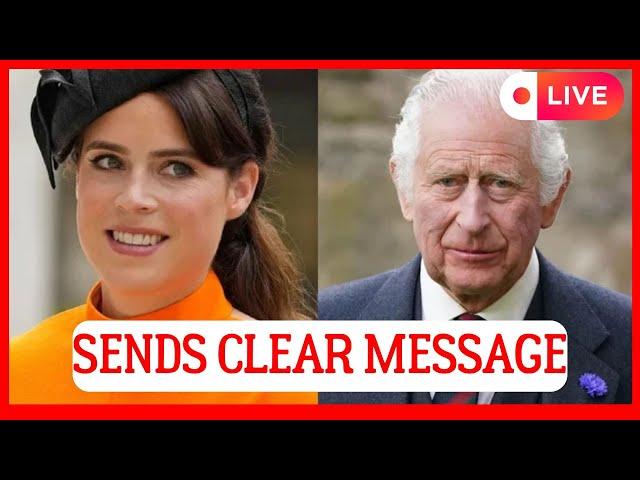 ROYALS IN SHOCK! PRINCESS EUGENIE SENDS A RESOLUTE MESSAGE TO KING CHARLES