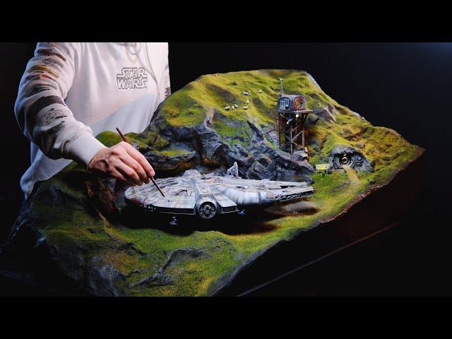 Creating a Beautiful Landscape for my Perfect Grade Millennium Falcon