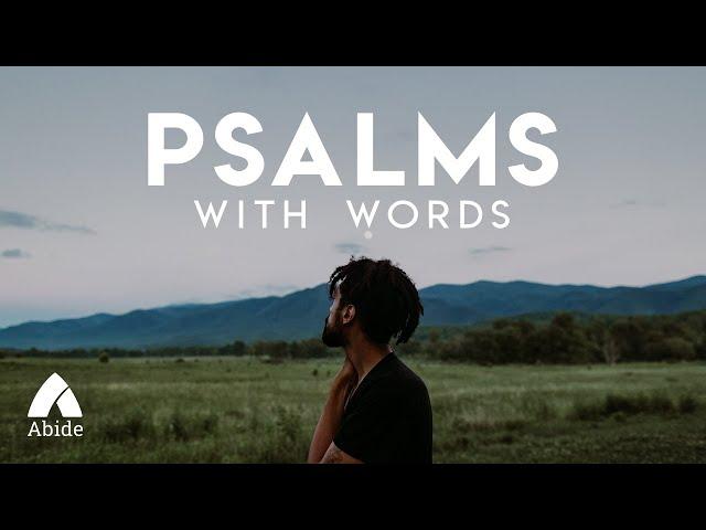 Psalms Scripture Readings/ Sleep in Peace (with words and text)