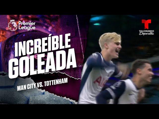 Gol de Brennan Johnson - Manchester City vs. Tottenham | Premier League | Telemundo Deportes