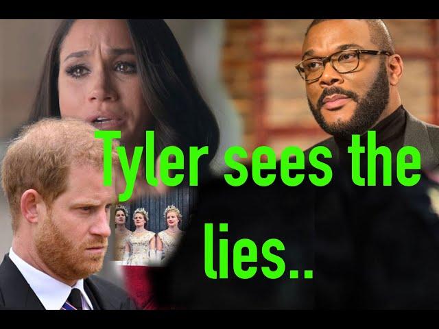 HAS TYLER PERRY SUSSED OUT MEGHAN & HARRY? WHY HE LEFT CHRISTENING FAST. DID HE SEE the LIES?