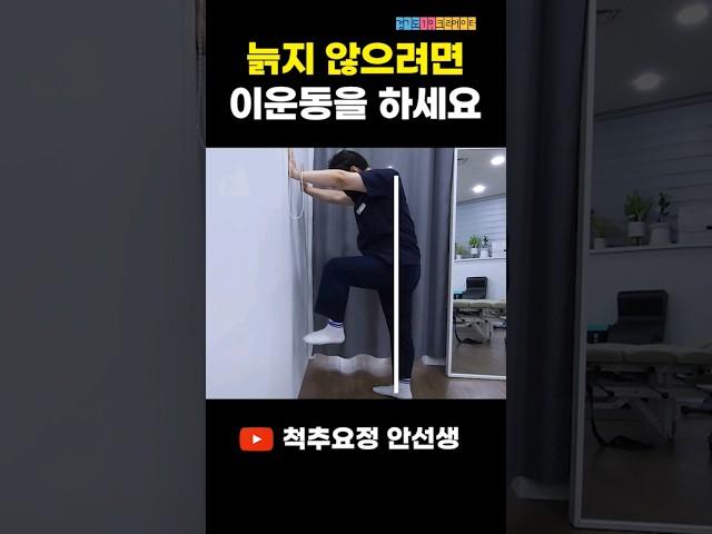 늙지 않으려면 스쿼트 대신 벽에 기대서 이 운동들을 1분만 하세요 (고관절 오십견 예방, 골반, 고관절 스트레칭)
