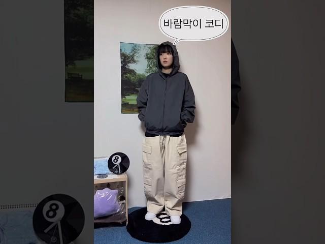 바람막이 윈드 브레이커 자켓 봄코디 데일리룩