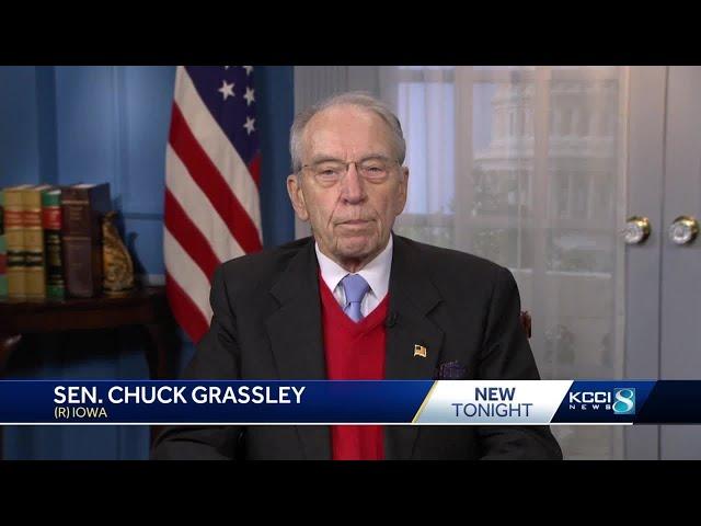 Sen. Chuck Grassley is back to work after hip injury