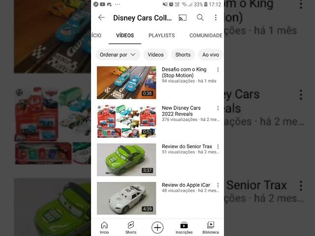 Divulgação o canal do Disney Cars Collector PT