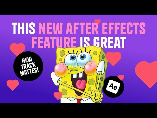 This New After Effects Feature is Great! - New Track Mattes!