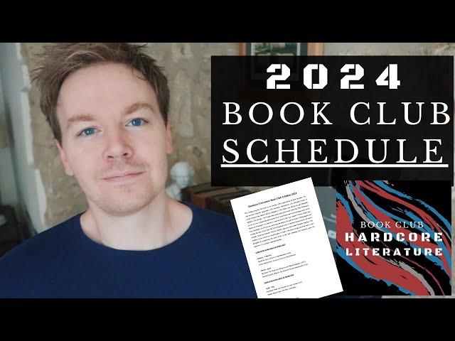 Revealing the Book Club Schedule for 2024 (Hardcore Literature)