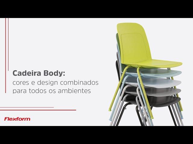 Cadeira Body: cores e design combinados para todos os ambientes | Flexform