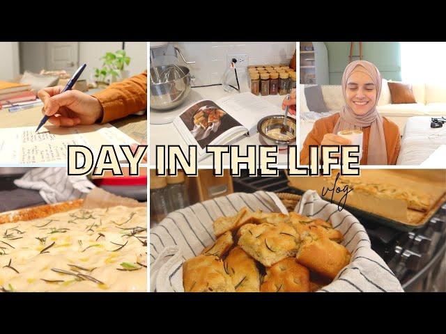 Day in the Life Vlog | Focaccia Bread, Getting Random Tasks Done, Surah Al Baqarah Challenge