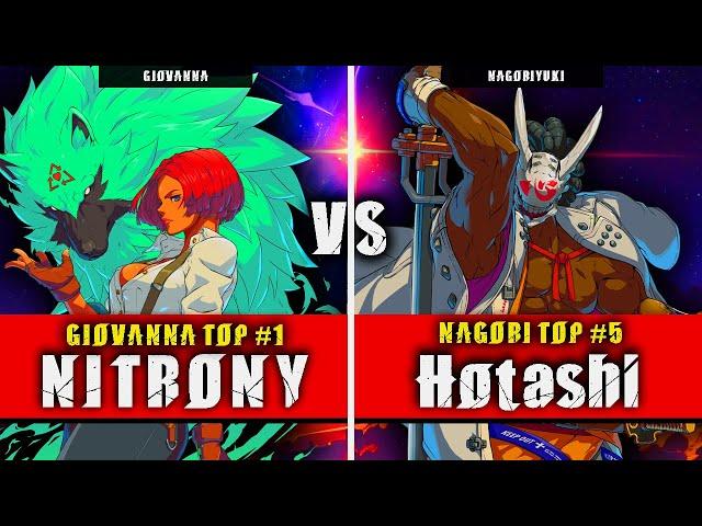 GGST | NITRONY (Giovanna) VS Hotashi (Nagoriyuki) | Guilty Gear Strive High level gameplay
