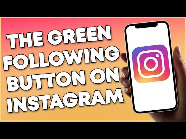 What Does The Green Following Button Mean On Instagram (2023)