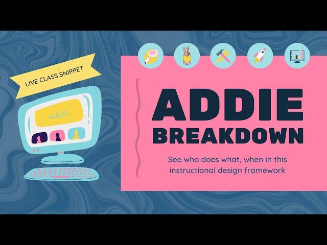 ADDIE: Instructional Design Framework (Who Does What, When?)