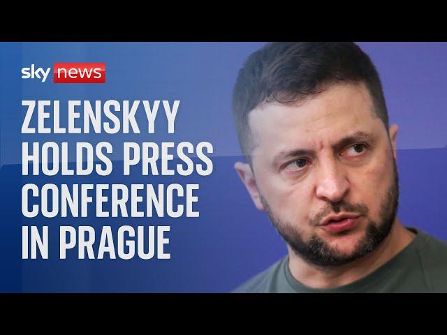 President Zelenskyy holds news conference after meeting Czech Republic PM Petr Fiala