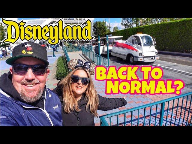 Disneyland Back to Normal? THE TRAMS ARE BACK, Full Ride + Big Parking lot & Downtown Disney Update